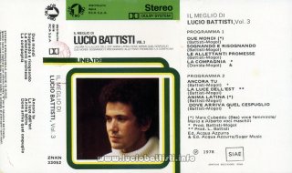 IL MEGLIO DI LUCIO BATTISTI VOL. 3