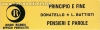 Principio e fine / Pensieri e parole